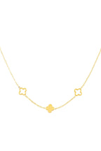 Gouden Ketting Klavertjes
