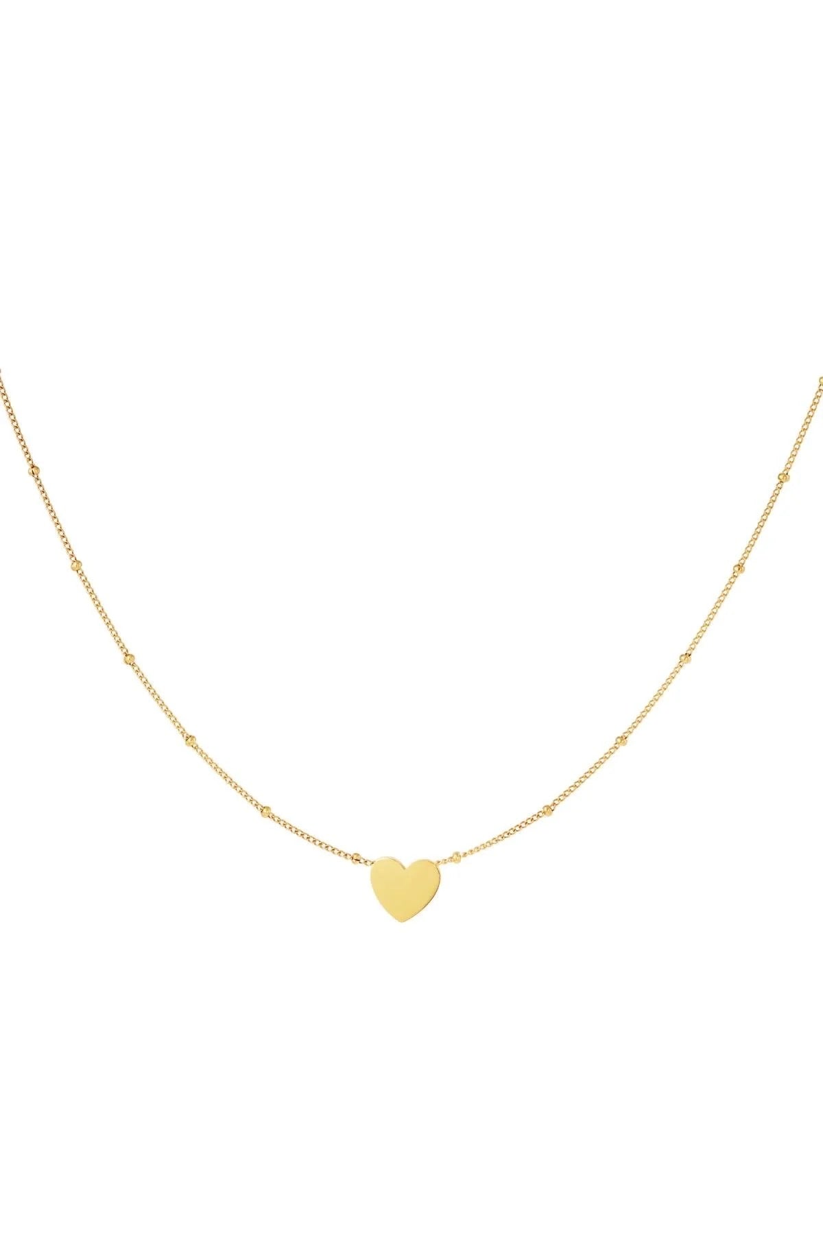 Gouden Minimalistische Ketting Hart
