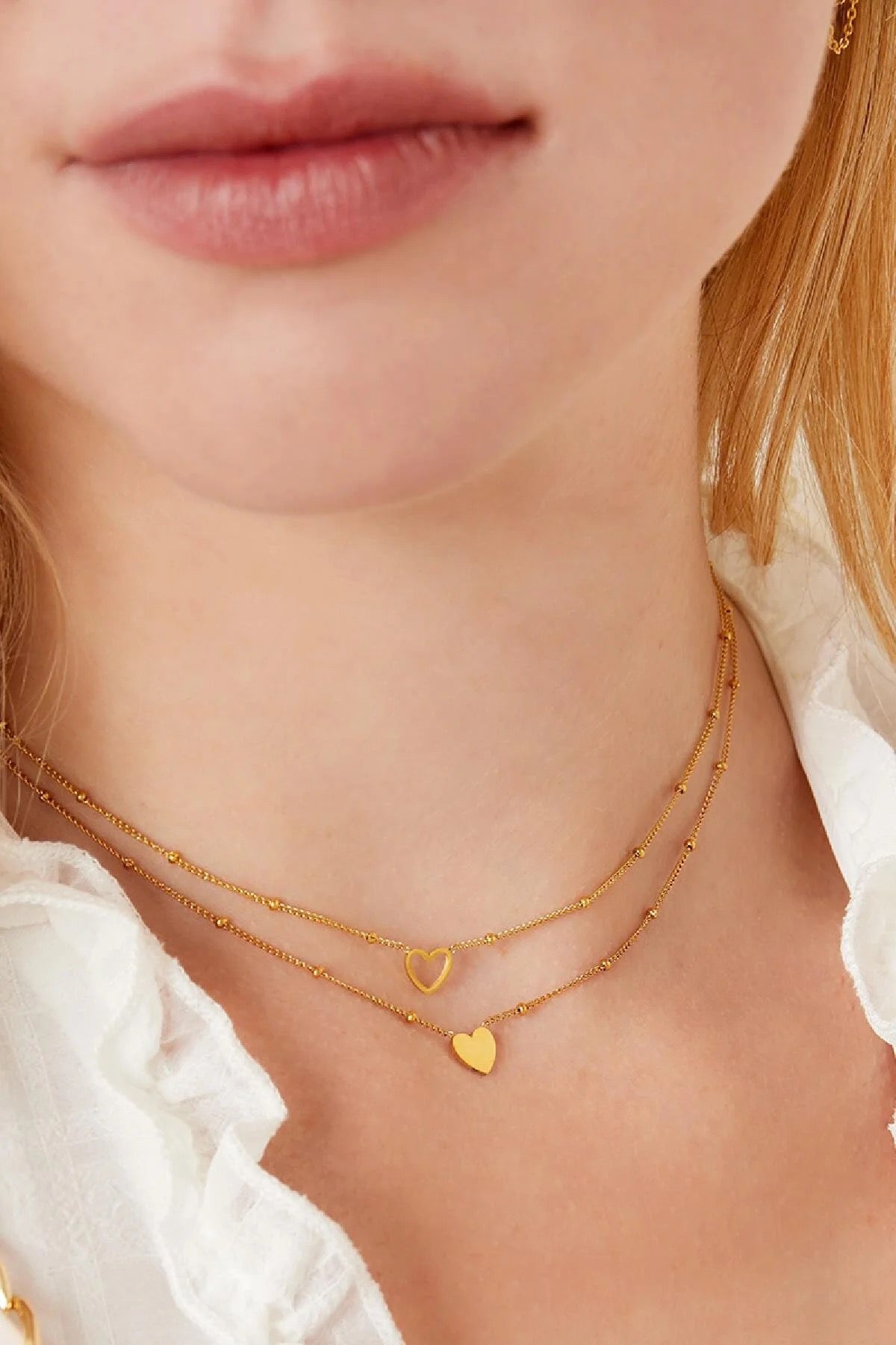 Gouden Minimalistische Ketting Hart