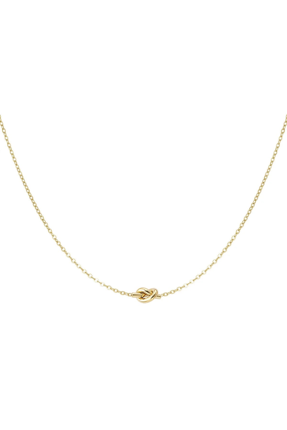 Simpele Ketting met Geknoopte Bedel