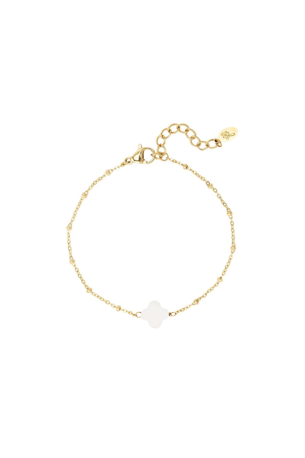 Armband met Zeeschelp Klaver