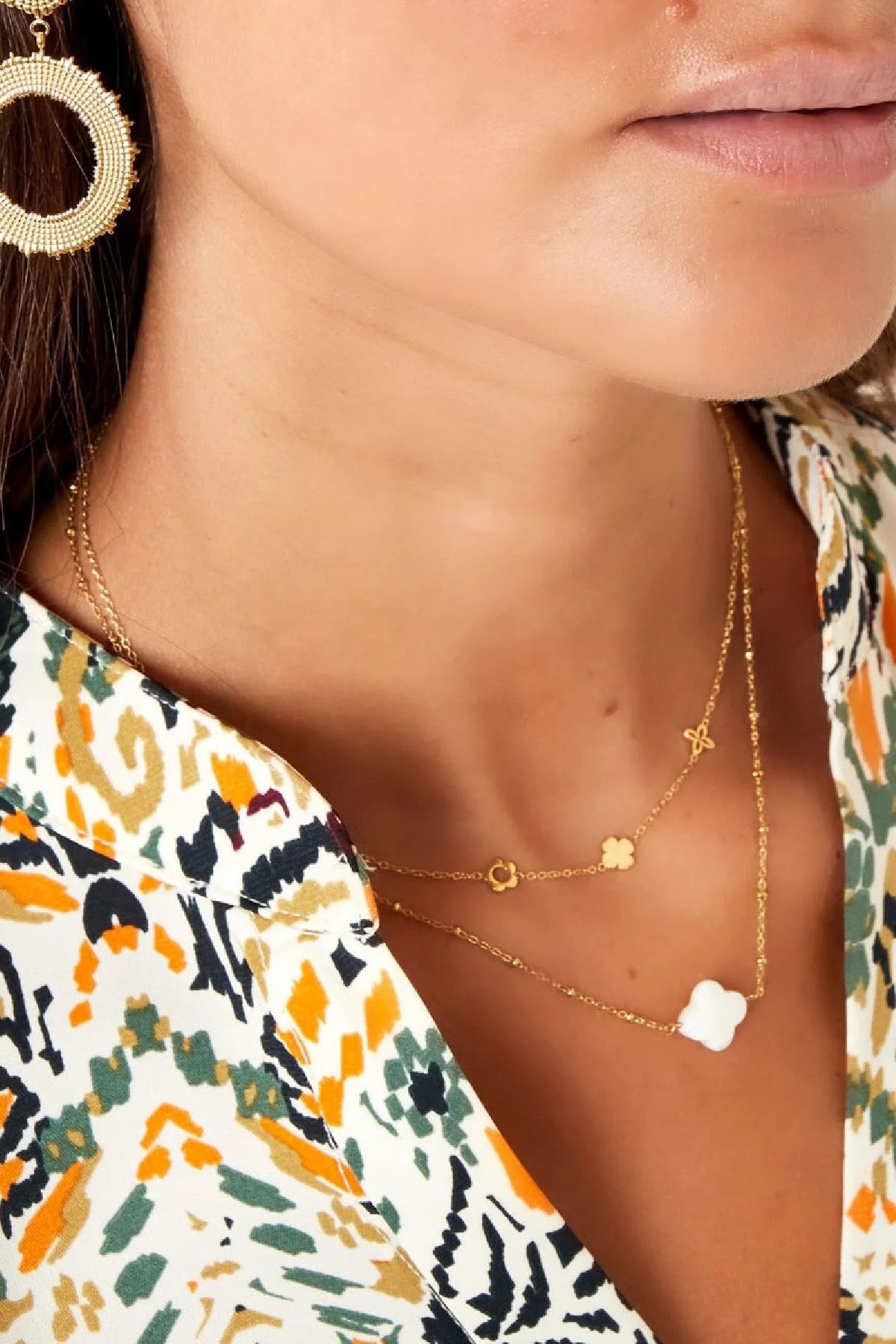 Ketting met Zeeschelp Klaver