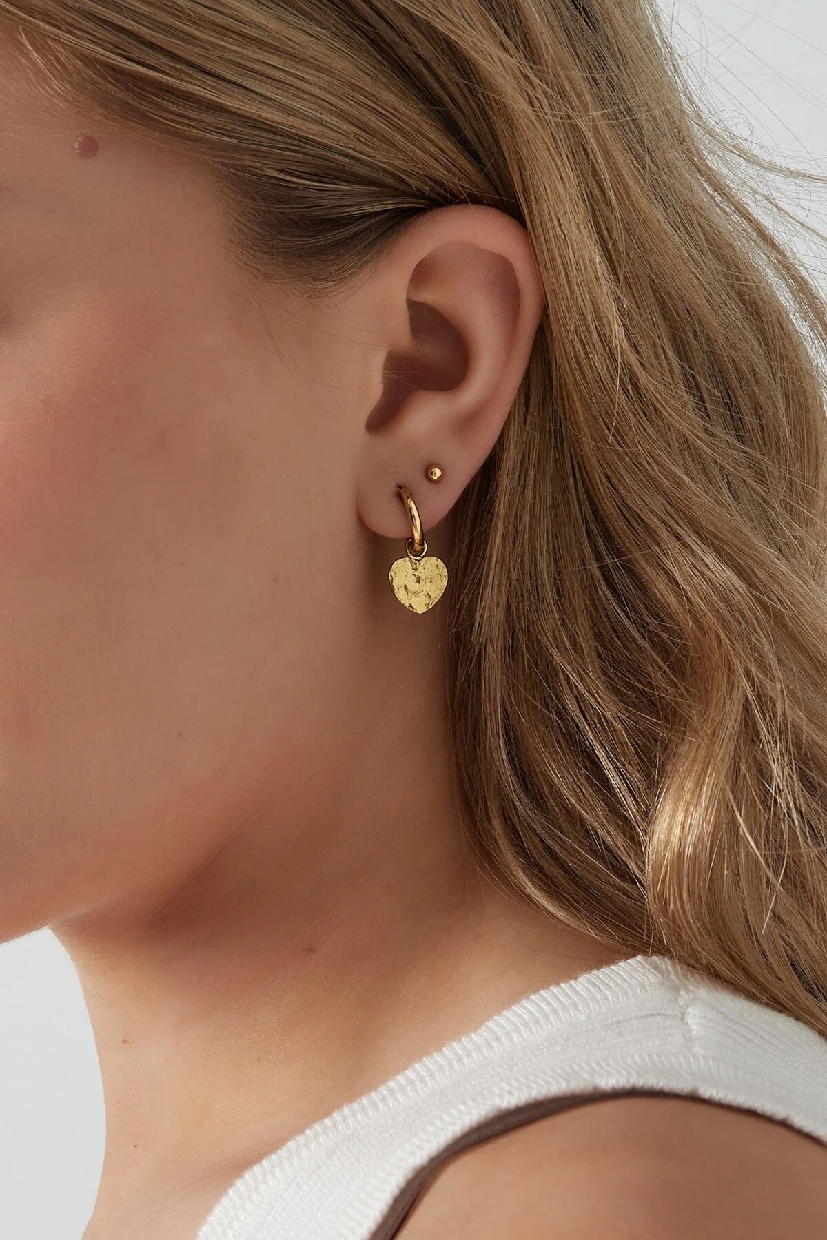 Gouden Oorbellen Heart for You