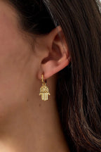 Gouden Oorbellen Magic Hand