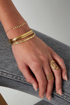 Gouden Armband met Ronde Hangers