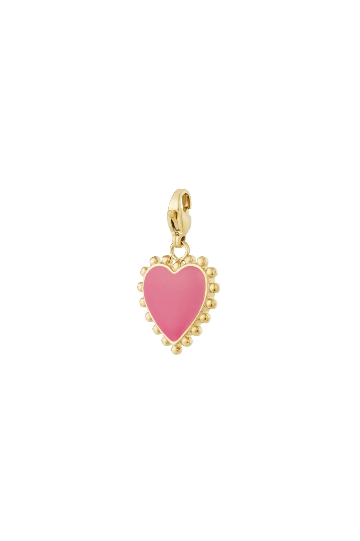 Roze Hartvormige DIY Bedel