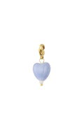 Pastel Blauw Hartvormige DIY Bedel