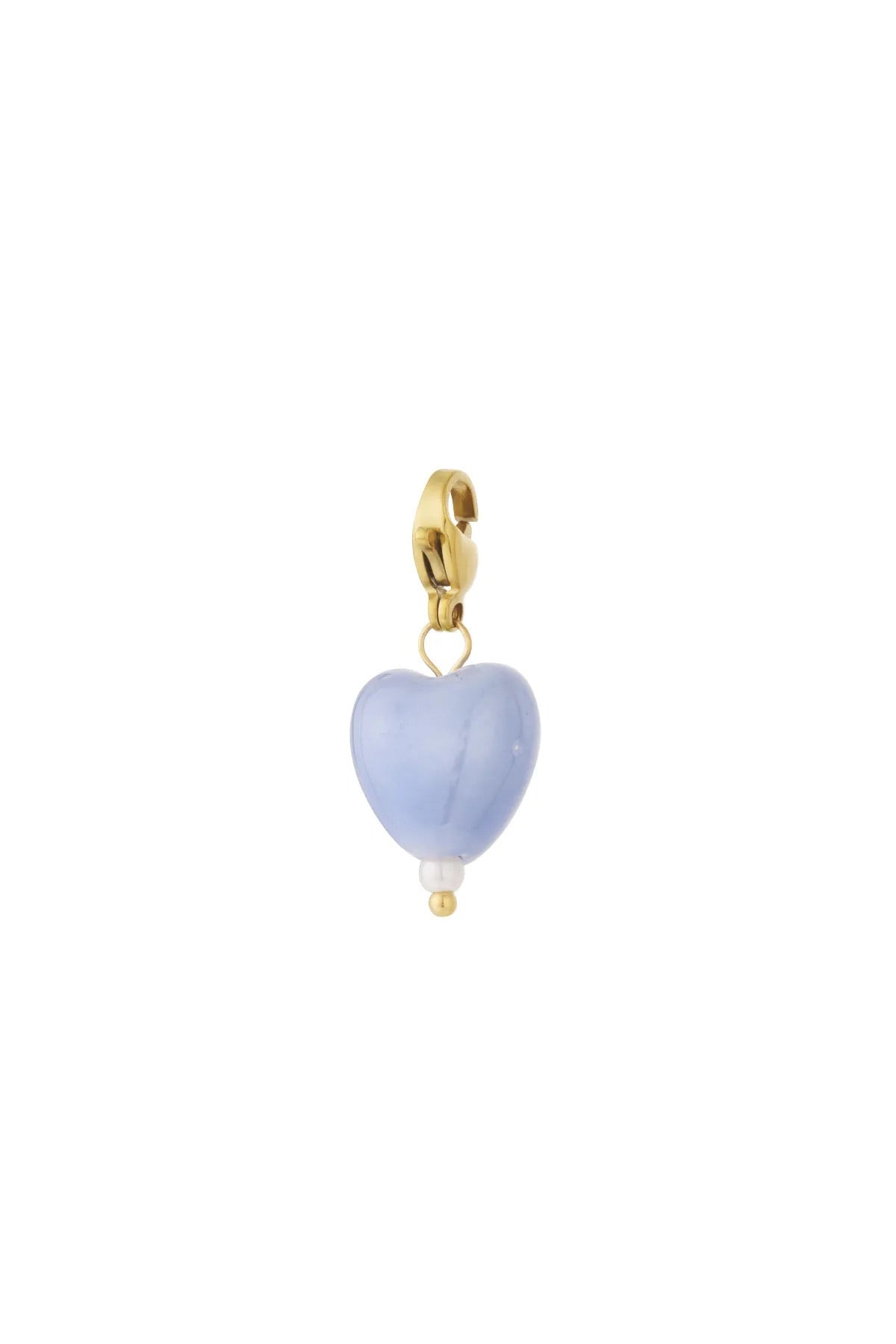 Pastel Blauw Hartvormige DIY Bedel